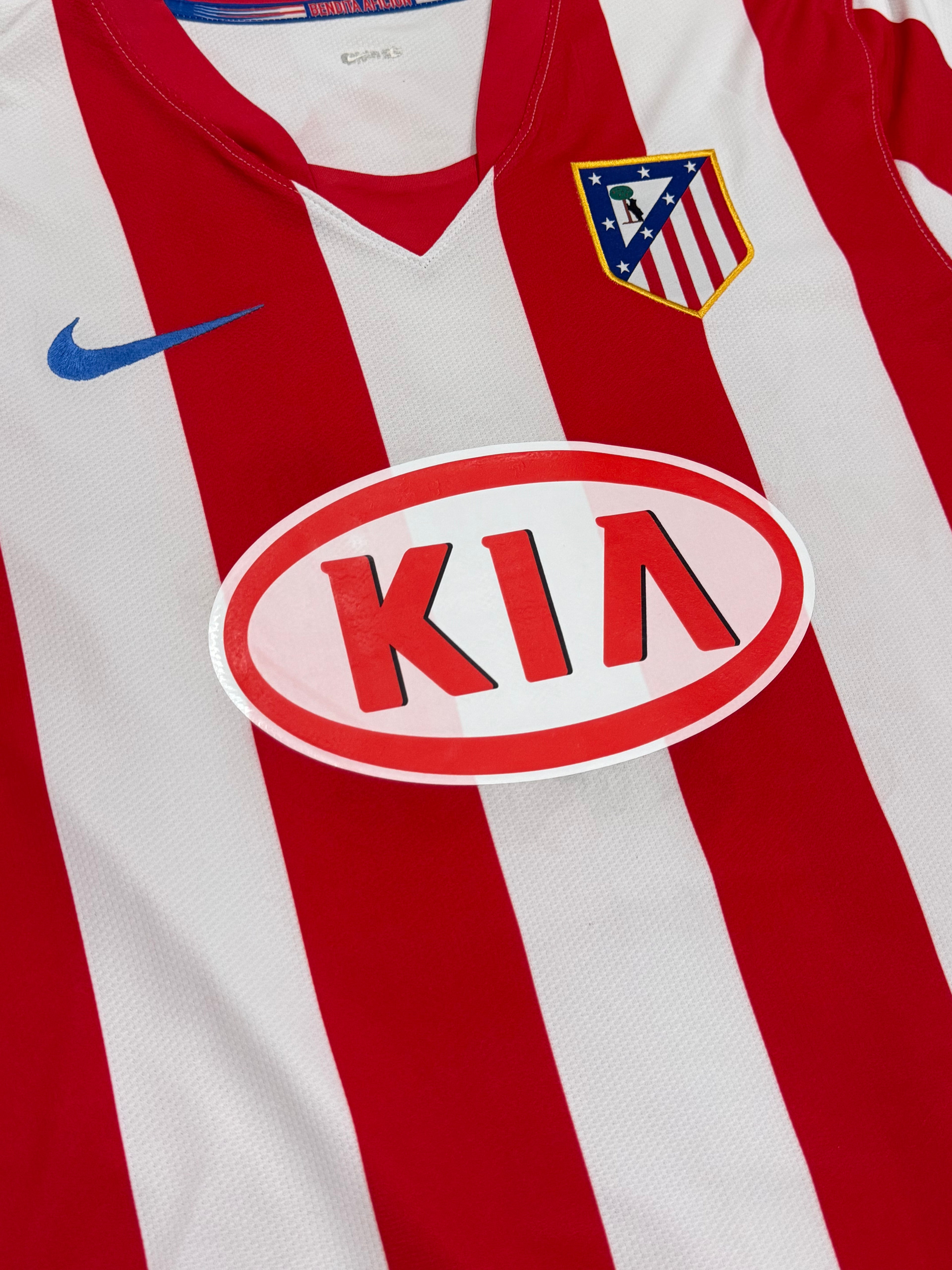 2008/09 Atletico Madrid Home Size L Aguero