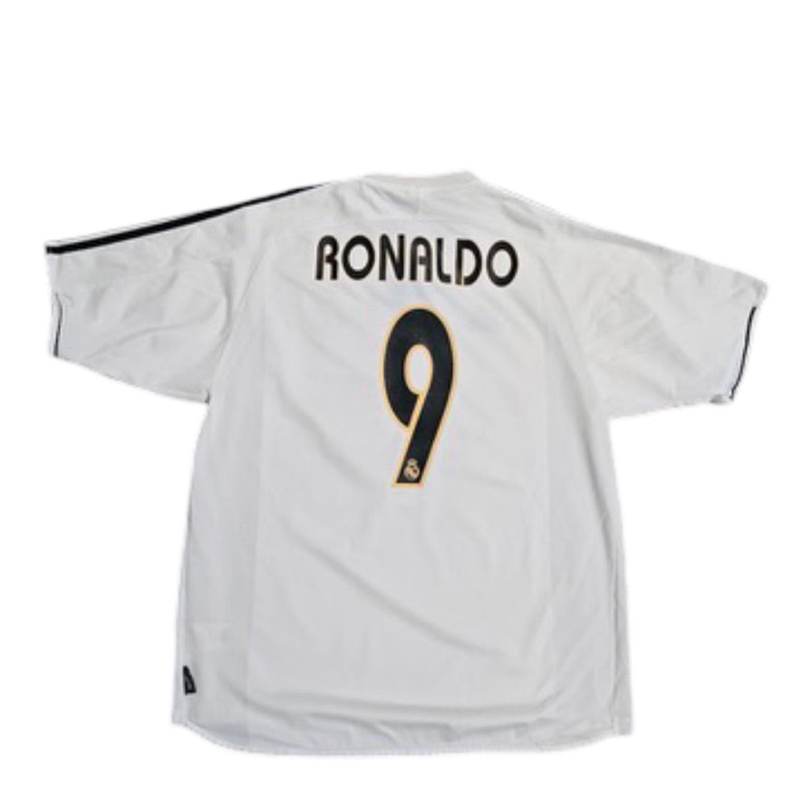 2003/04 Real Madrid Home Size L Ronaldo - front view