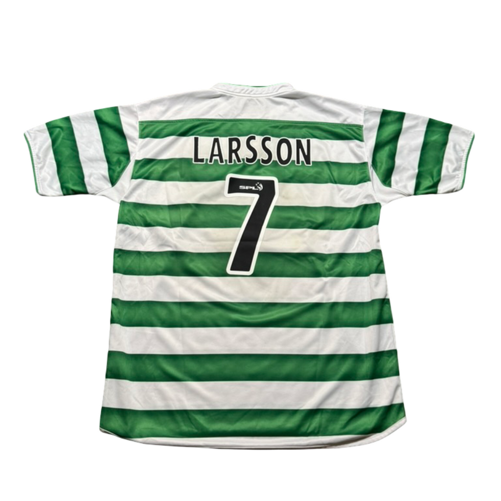 2003/04 Celtic FC Home Size XL Larsson - front view