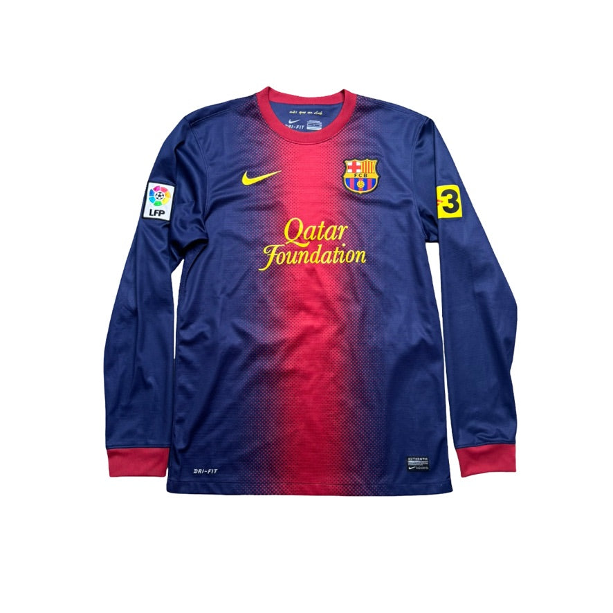 2012/13 FC Barcelona Home Size S Fabregas L/S - back view