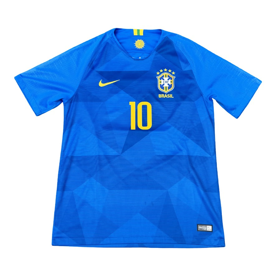 2018/19 Brazil Away Size M Neymar - back view