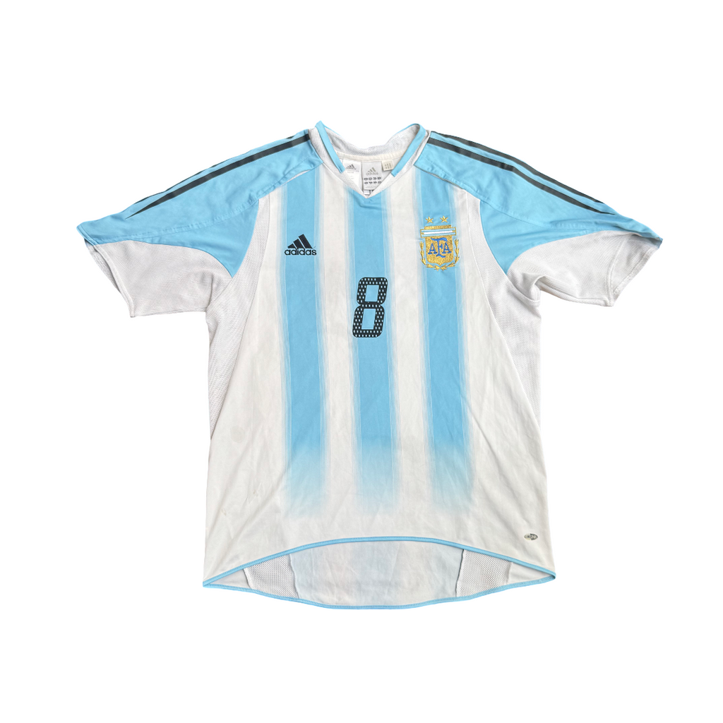 2004/05 Argentina Home Size M Riquelme - back view
