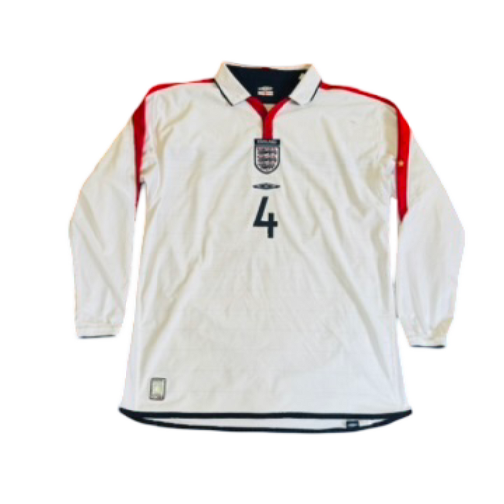 2004/06 England Home Size XL Gerrard - back view