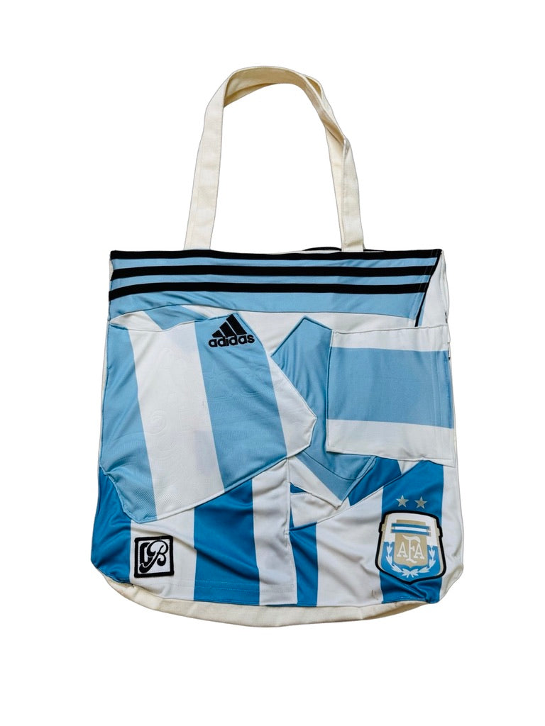 Upcycled Tote: Campeones - back view