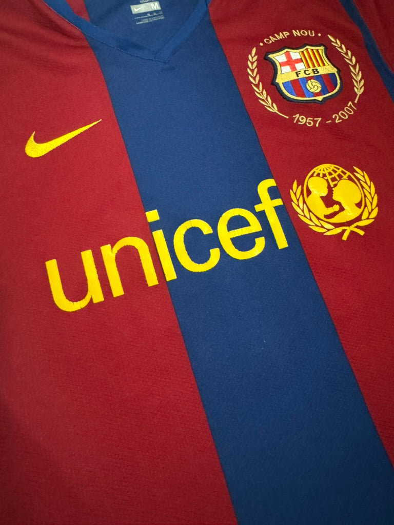 2007/08 FC Barcelona Home Size M Ronaldinho