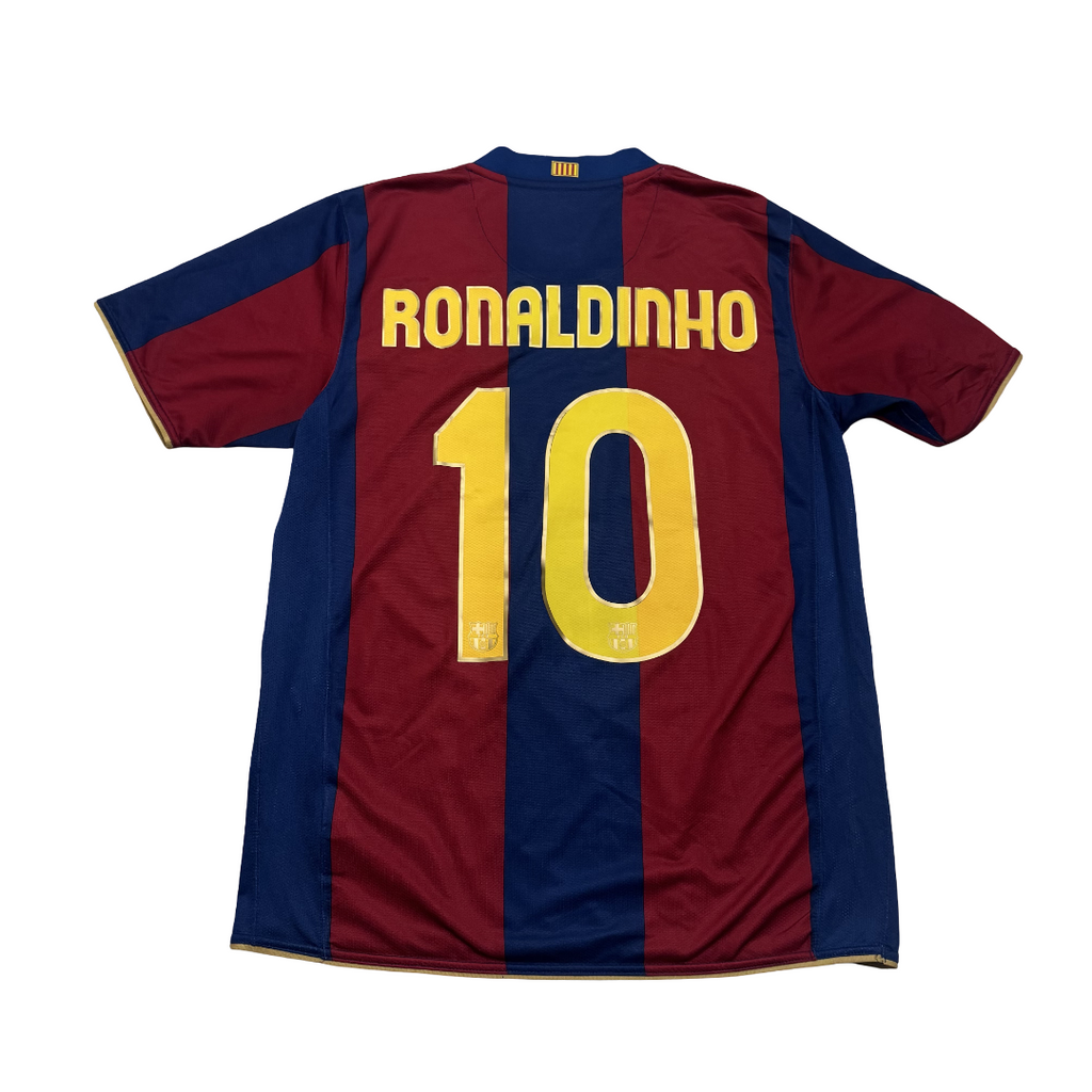 2007/08 FC Barcelona Home Size M Ronaldinho