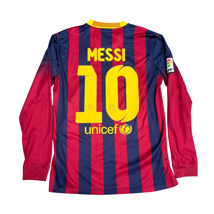 2013/14 FC Barcelona Home Size M Messi L/S - front view