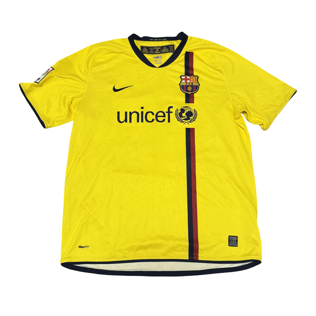 2008/10 FC Barcelona Away Size XL Pique