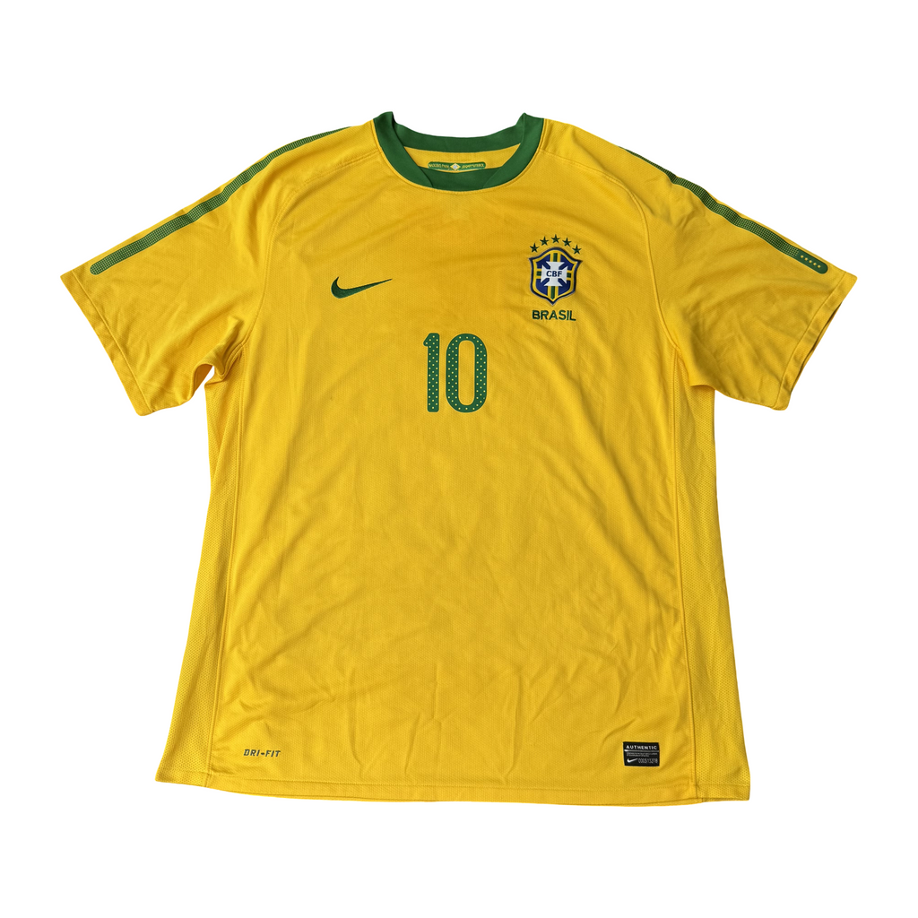 2010/11 Brazil Home Size XL Kaka - back view
