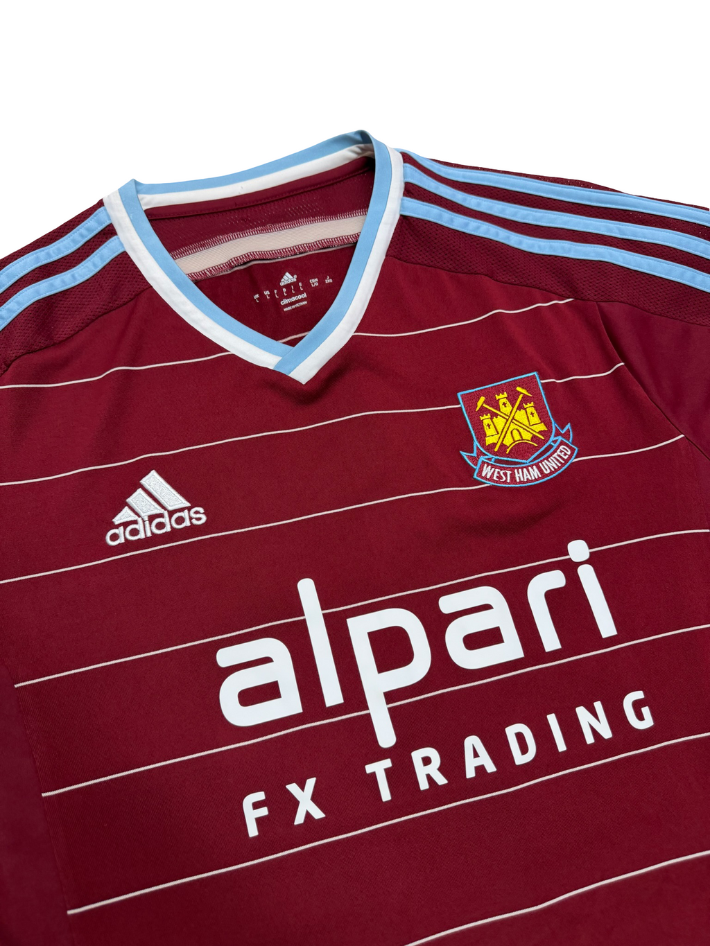 2014/15 West Ham Home Size L - label detail