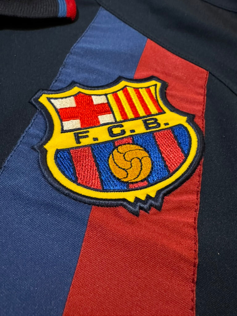 2002/03 FC Barcelona Away Size M Iniesta - label detail