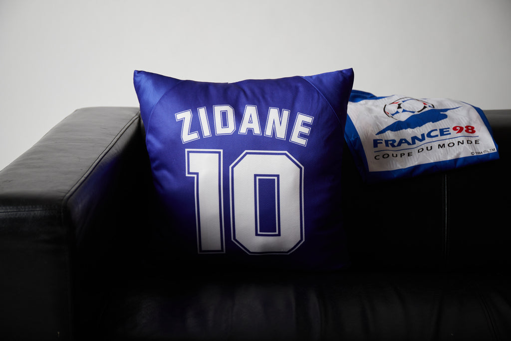 Upcycled Pillow: Zizou - front view