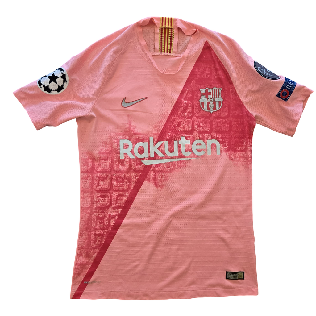 2018/19 FC Barcelona Third Size S Messi (Match Issued) - back view