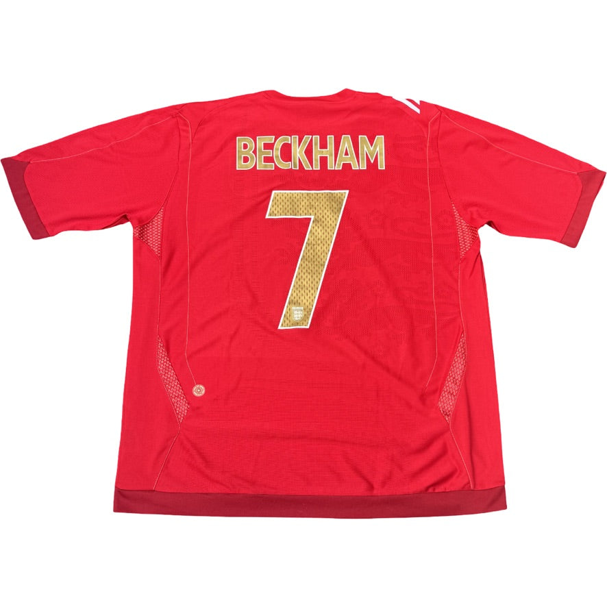 2006/08 England Away Size XL Beckham - front view