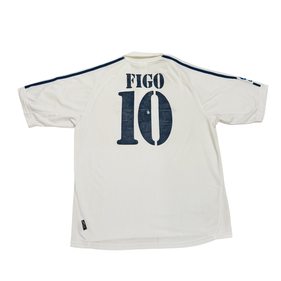 2001/02 Real Madrid Home Size L Figo - front view