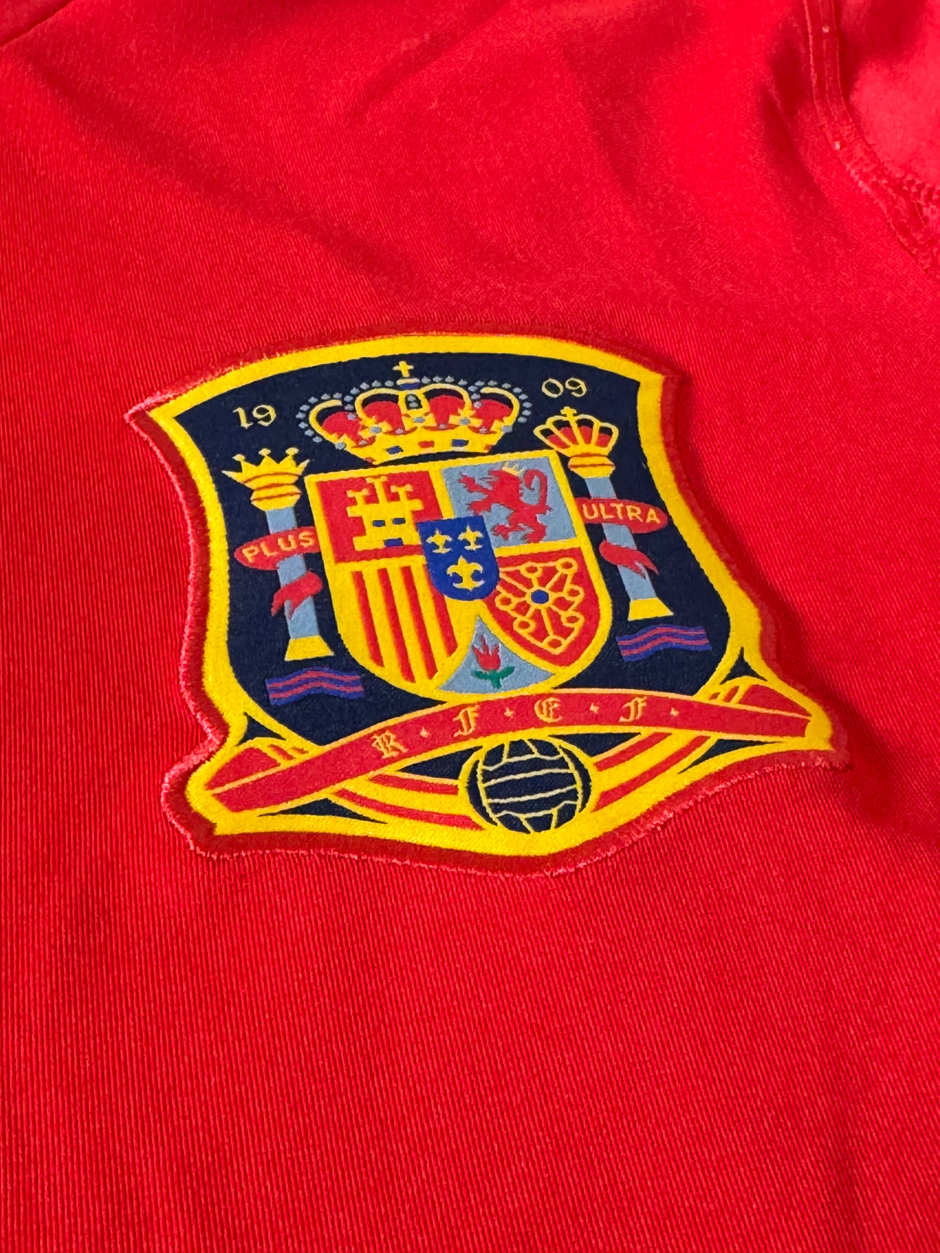 2010/11 Spain Home Size L Iniesta - label detail
