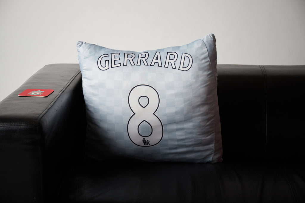 Upcycled Pillow: Stevie G - front view