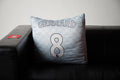 Upcycled Pillow: Stevie G - front view