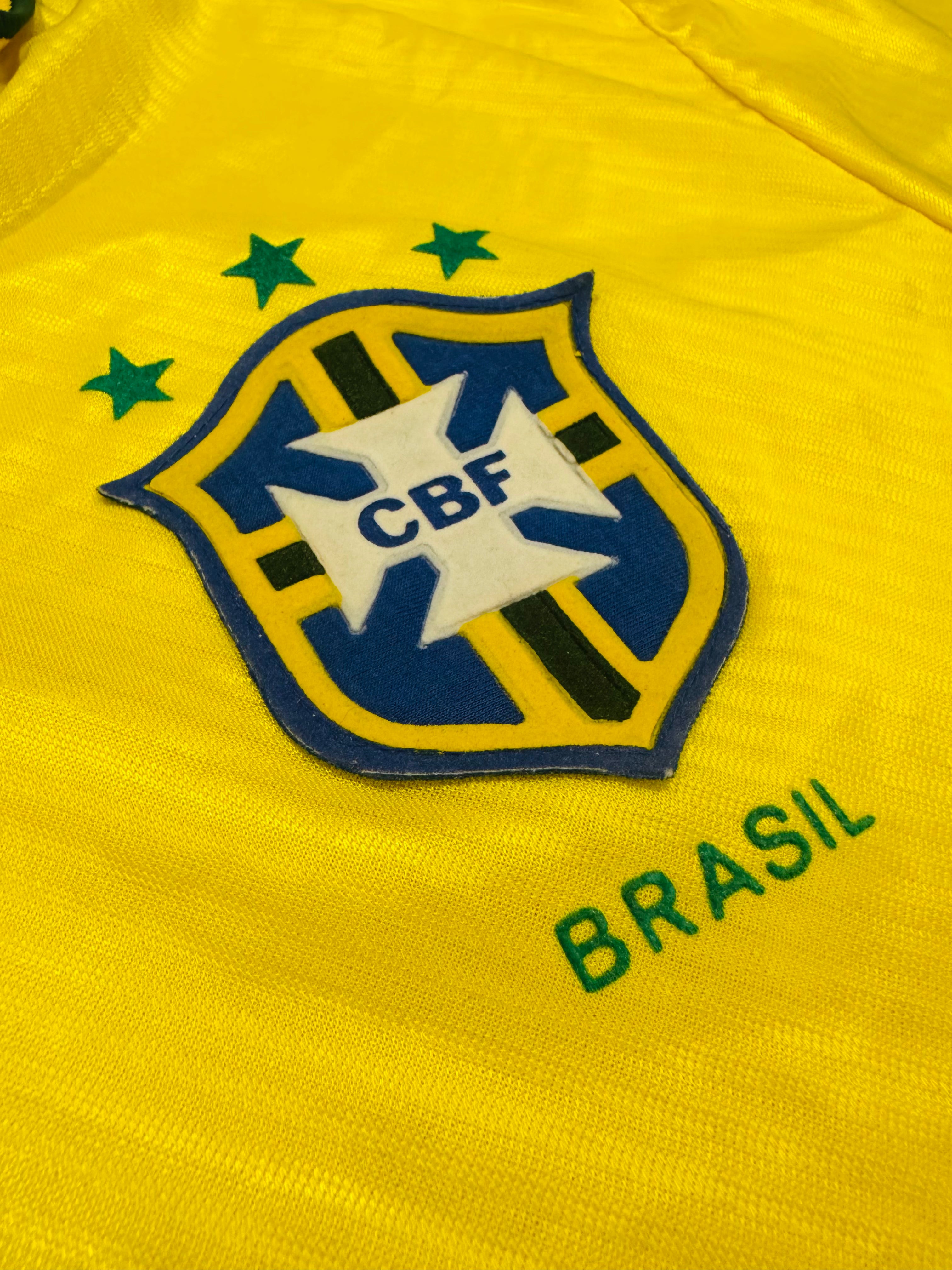 1993/94 Brazil Home Size L - label detail