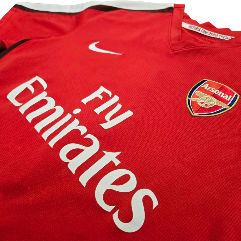 2008/09 Arsenal Home Size L Fabregas - close-up detail