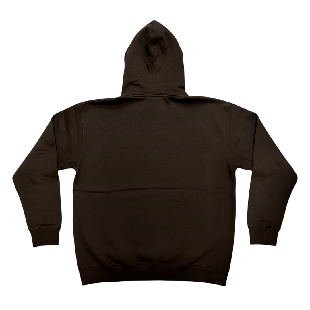 OB Embroidered Hoodie - Brown