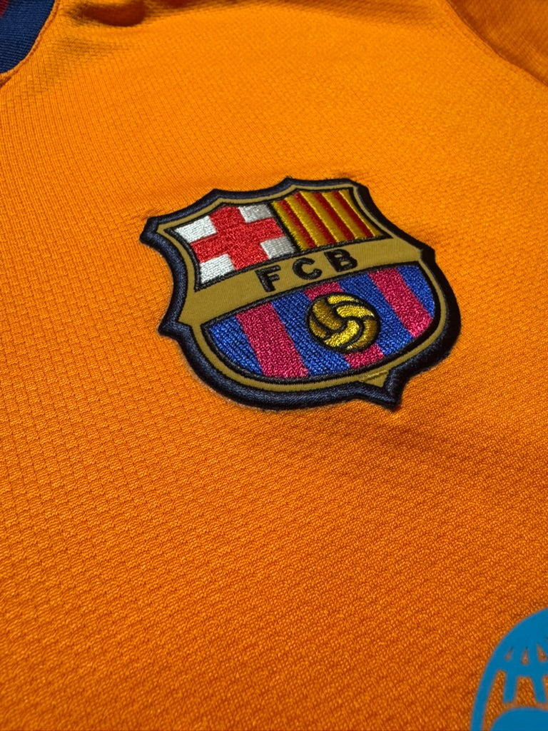 2006/07 FC Barcelona Away Size L Ronaldinho - label detail