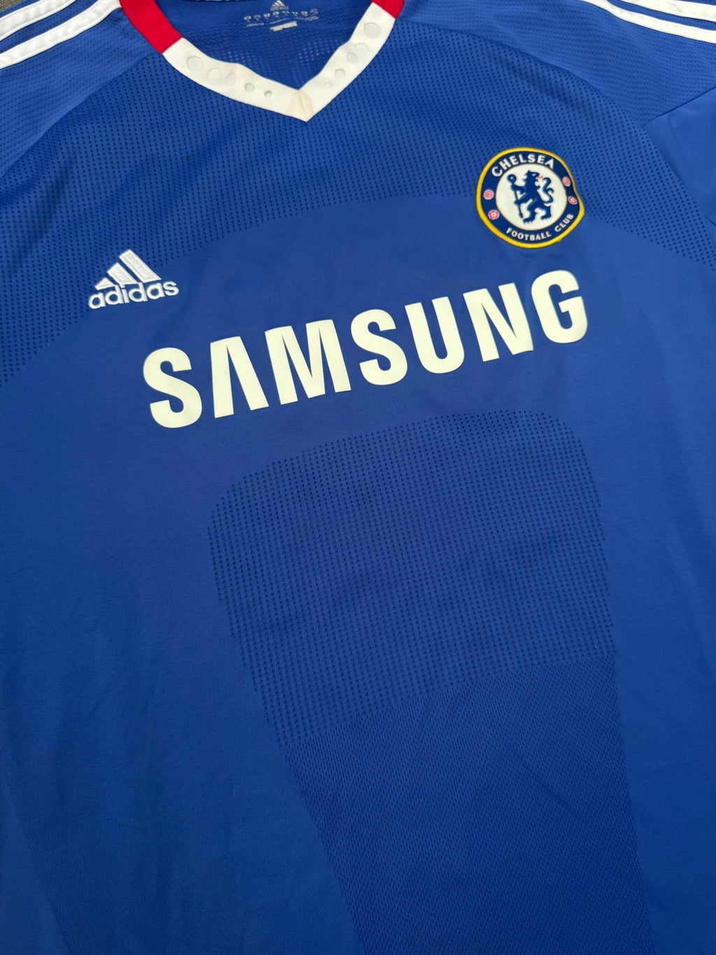 2010/11 Chelsea FC Home Size XL Drogba - close-up detail