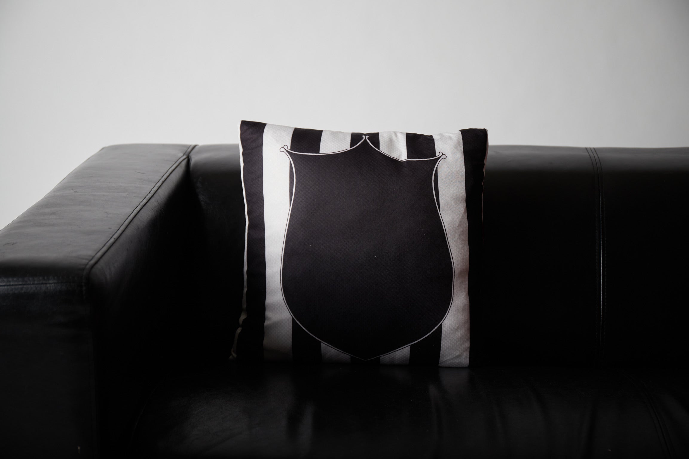 Upcycled Pillow: The Magpies - back view