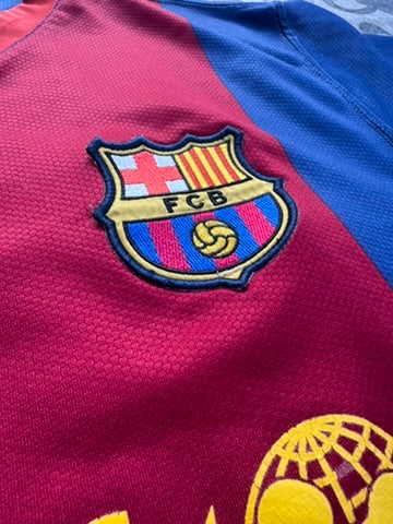 2006/07 FC Barcelona Home Size L Messi - label detail