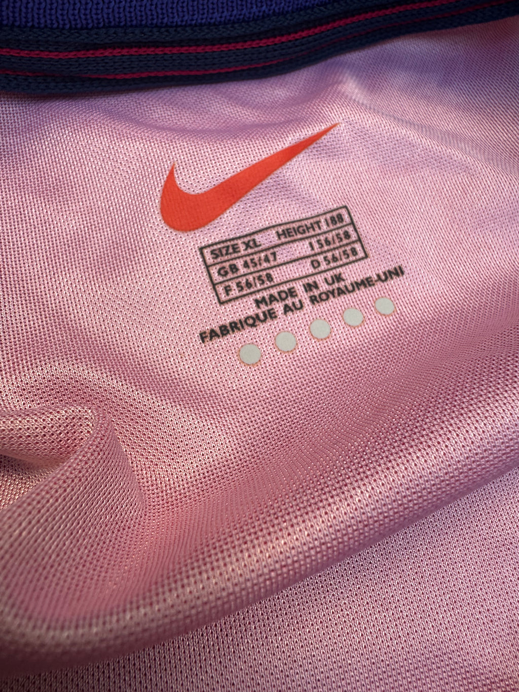 1999/00 PSG Home Size XL - label detail