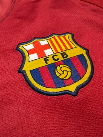 2008/09 FC Barcelona Home Size M Messi - label detail