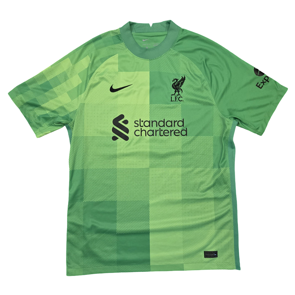 2021/22 Liverpool FC Goalkeeper Size L Becker - back view
