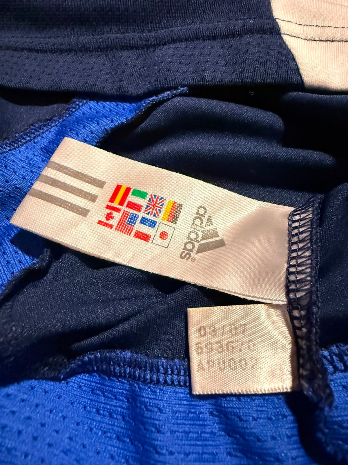 2007/08 Chelsea Training Size S - label detail