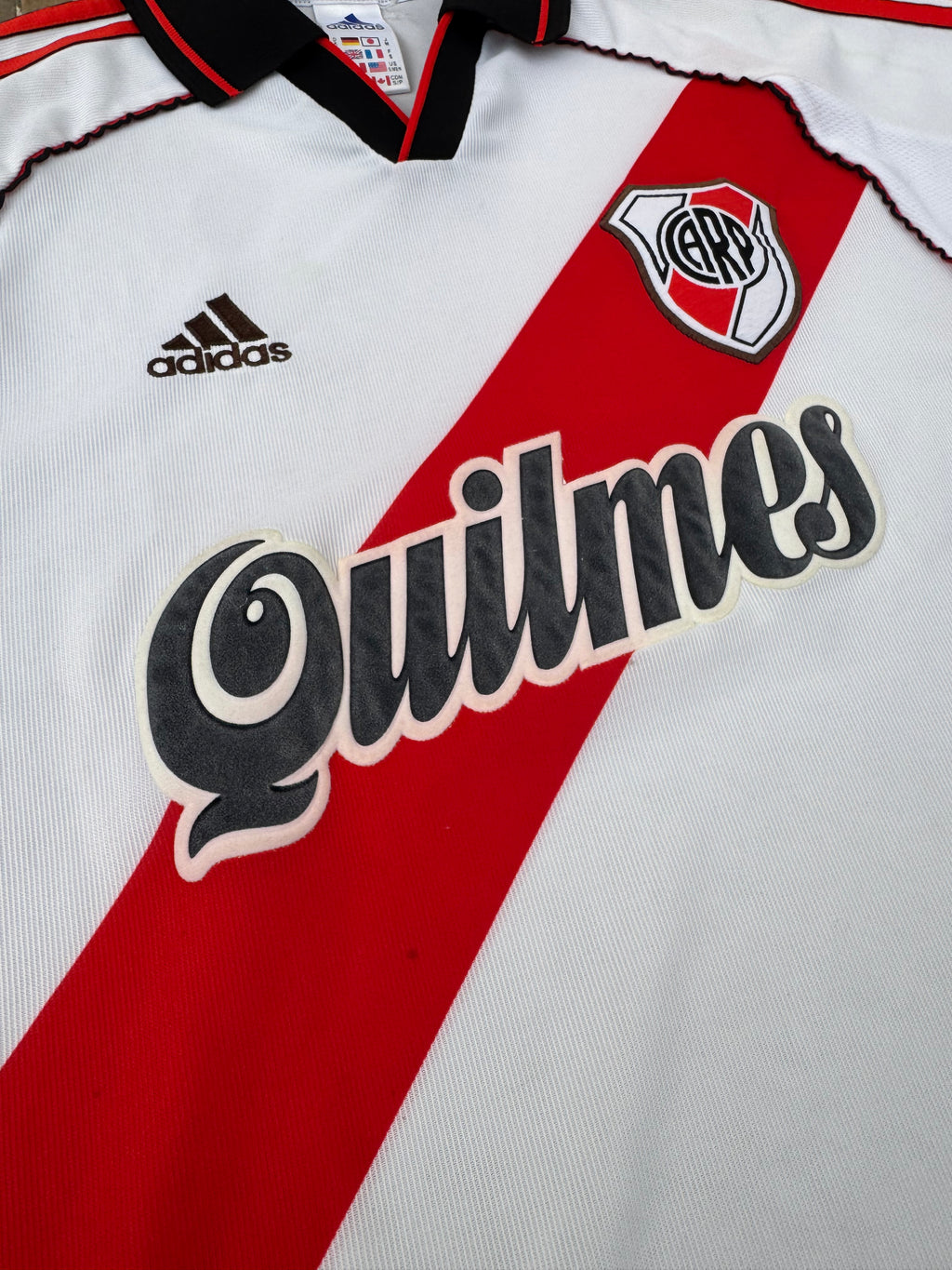 2000/02 River Plate Home Size S - close-up detail