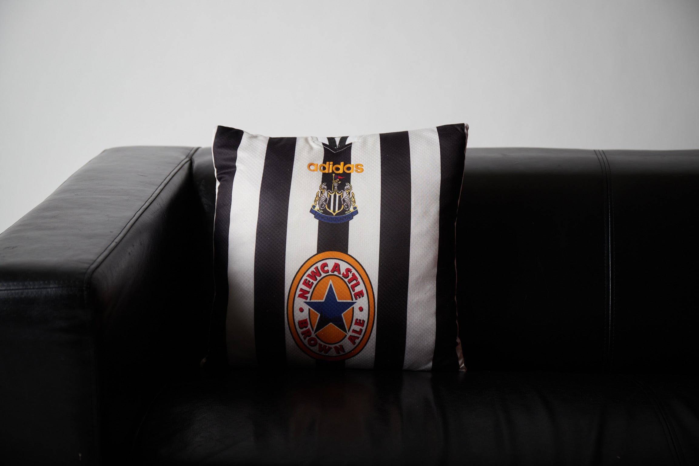 Upcycled Pillow: The Magpies - front view