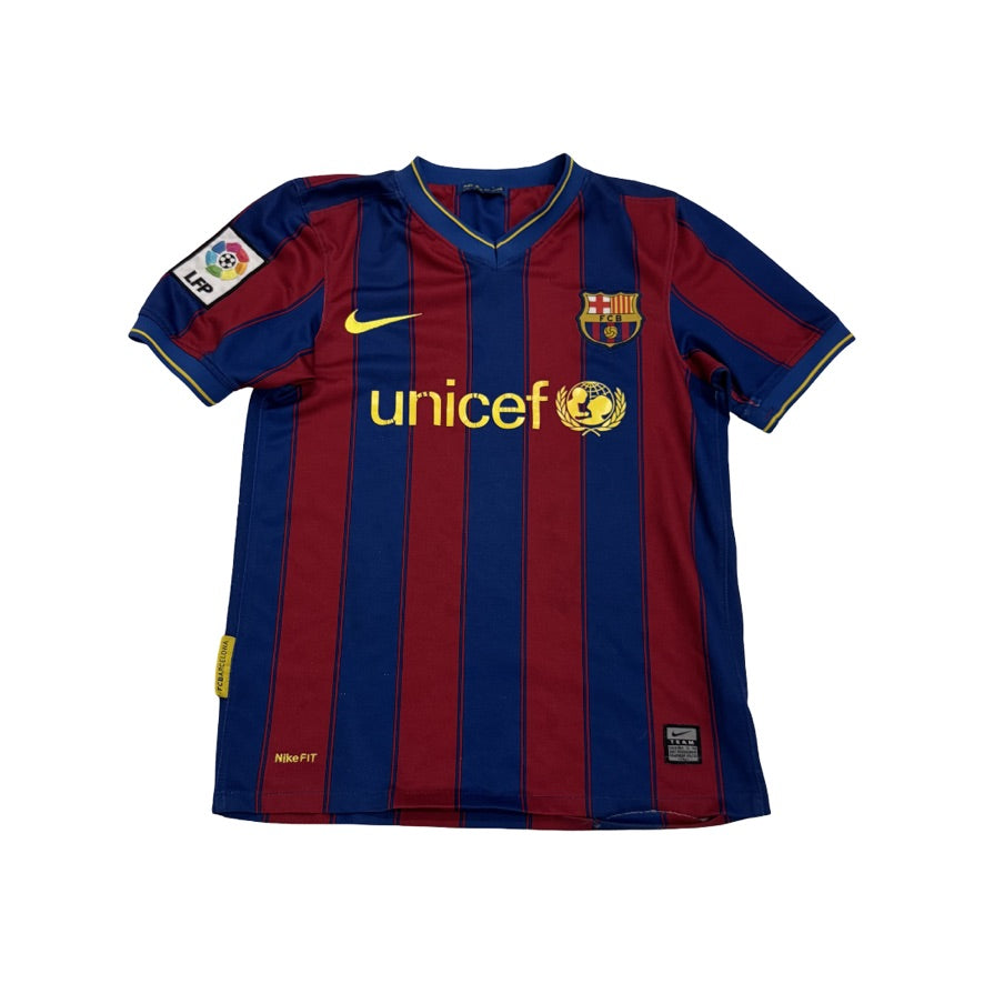 2009/10 FC Barcelona Home Size Youth M - front view