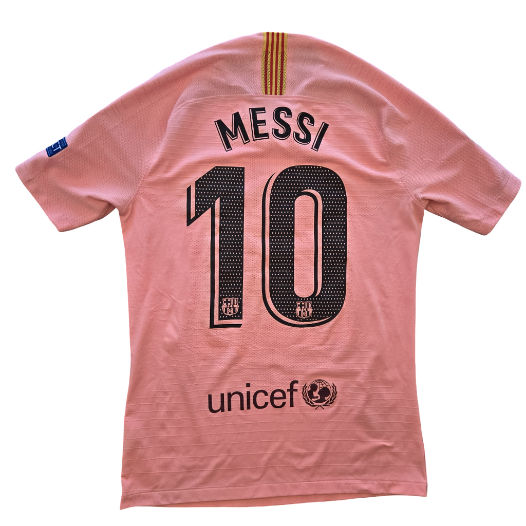 2018/19 FC Barcelona Third Size S Messi (Match Issued) - front view