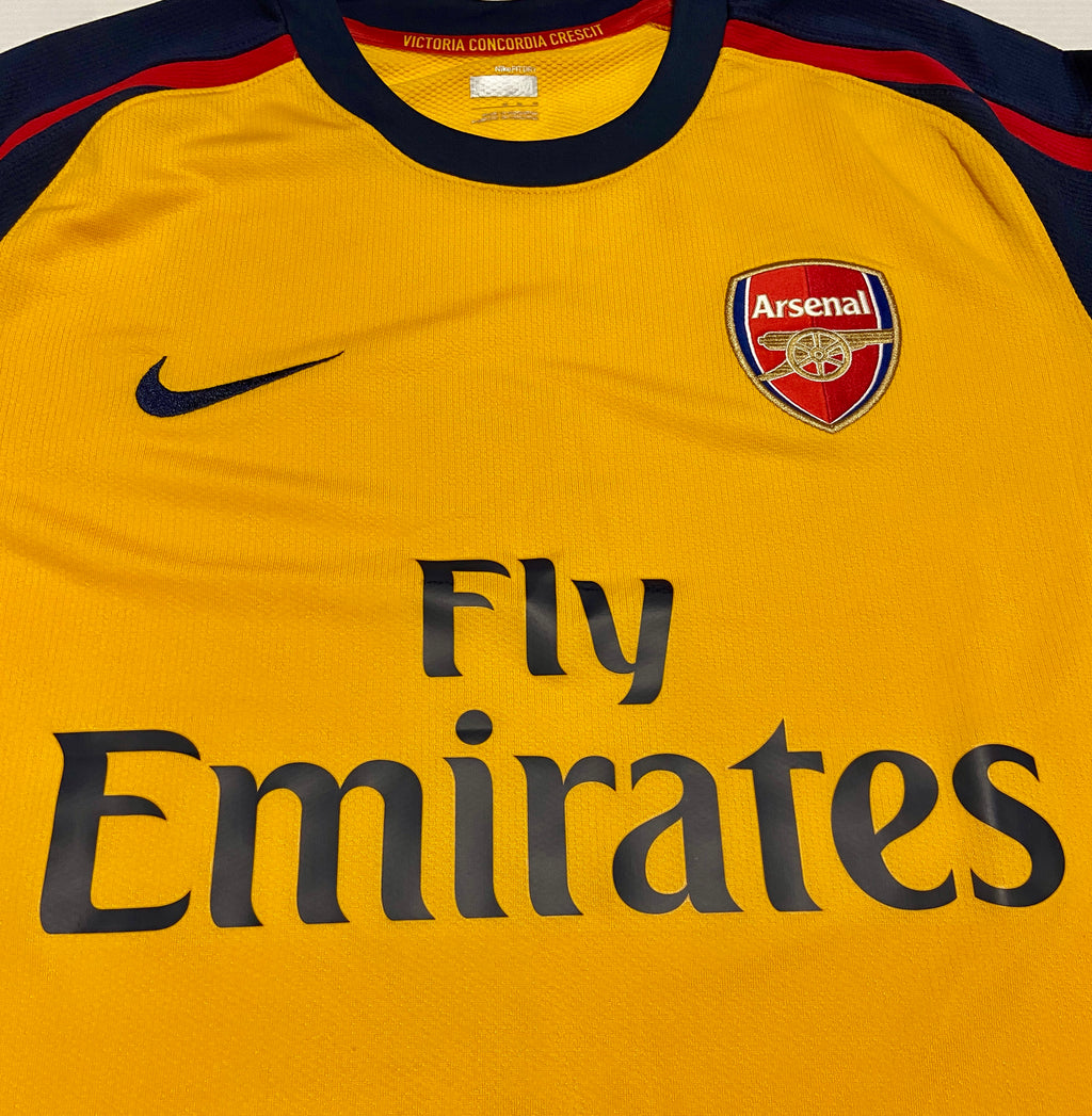 2008/09 Arsenal Away Size M Fabregas - close-up detail