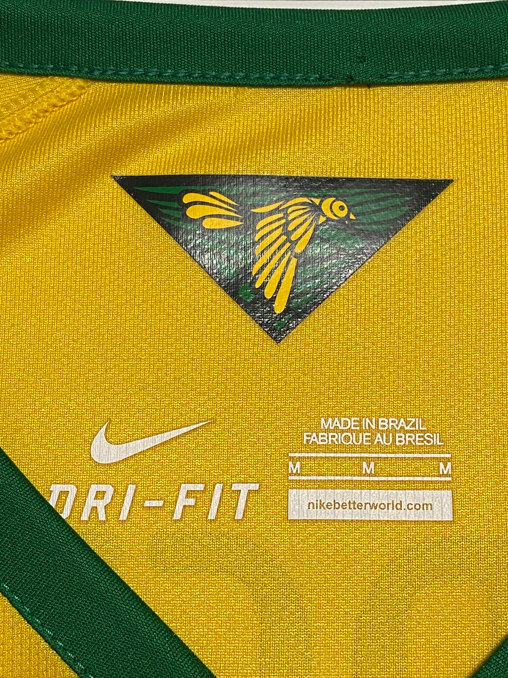 2014 Brazil Home Size M Marcelo - label detail