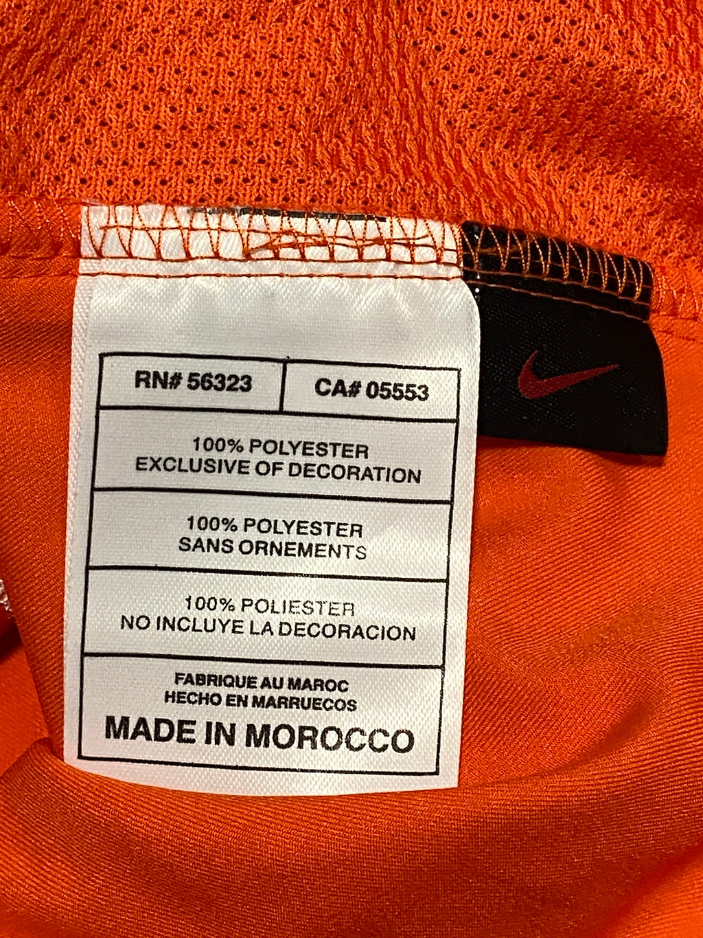 2004 Netherlands Home Size L Davids