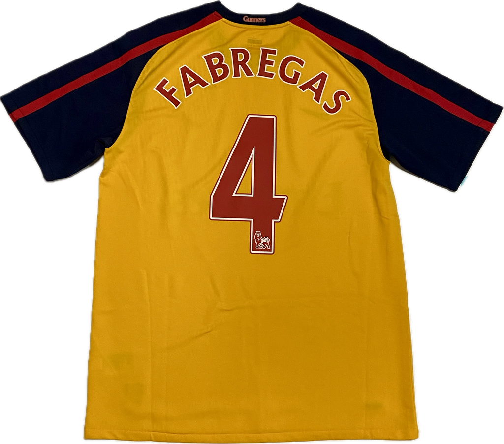 2008/09 Arsenal Away Size M Fabregas - front view