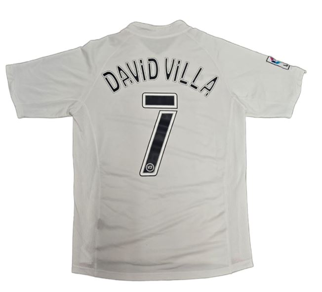 2006/07 Valencia CF Home Jersey – Size M (David Villa) | Offside Boys