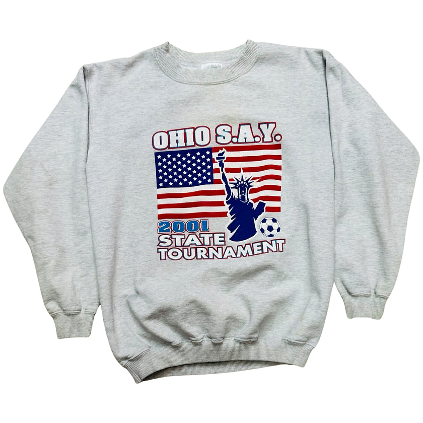 2001 Ohio State Tournament Crewneck Size S - front view