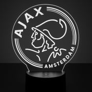 Ajax LED Lamp – Amsterdam Soccer Light with Custom Laser Engraving | AFC Ajax Gift for Fans | Bedroom or Desk Decor LED Lamp
