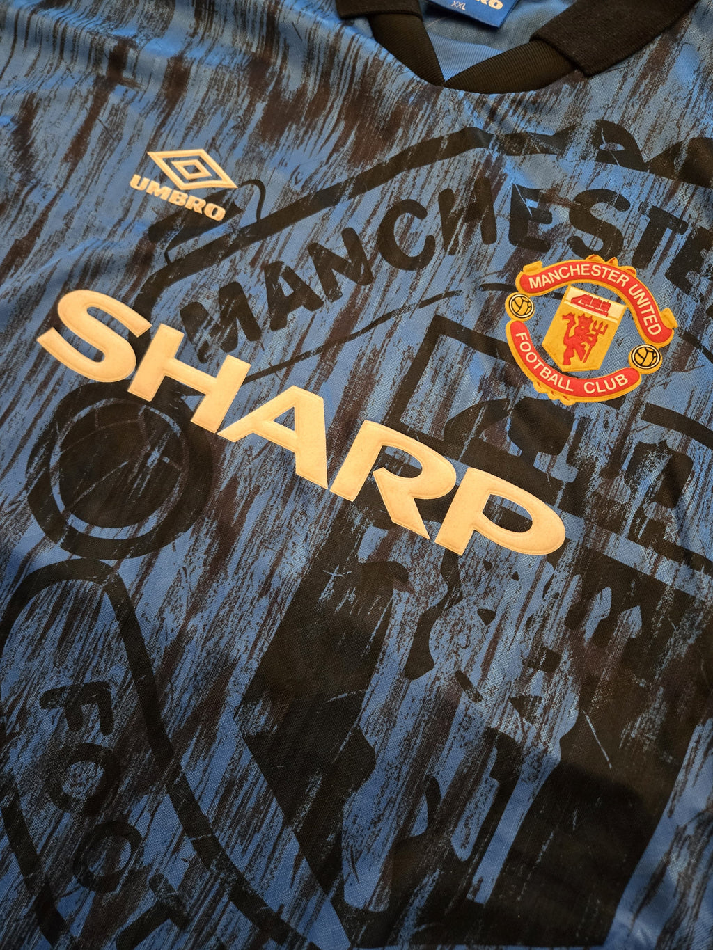 1992/93 Manchester United Away Size XXL