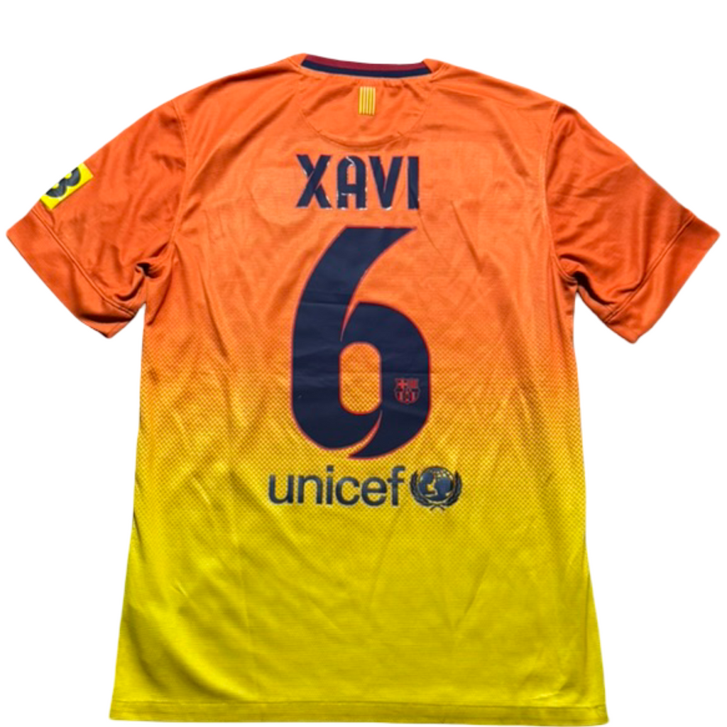 2012/13 FC Barcelona Away Size S Xavi - front view